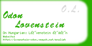 odon lovenstein business card